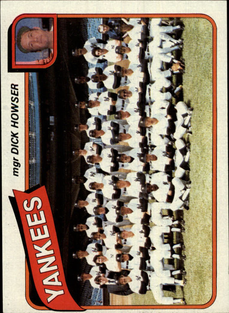 1980 Topps #424 New York Yankees CL/Dick Howser MG