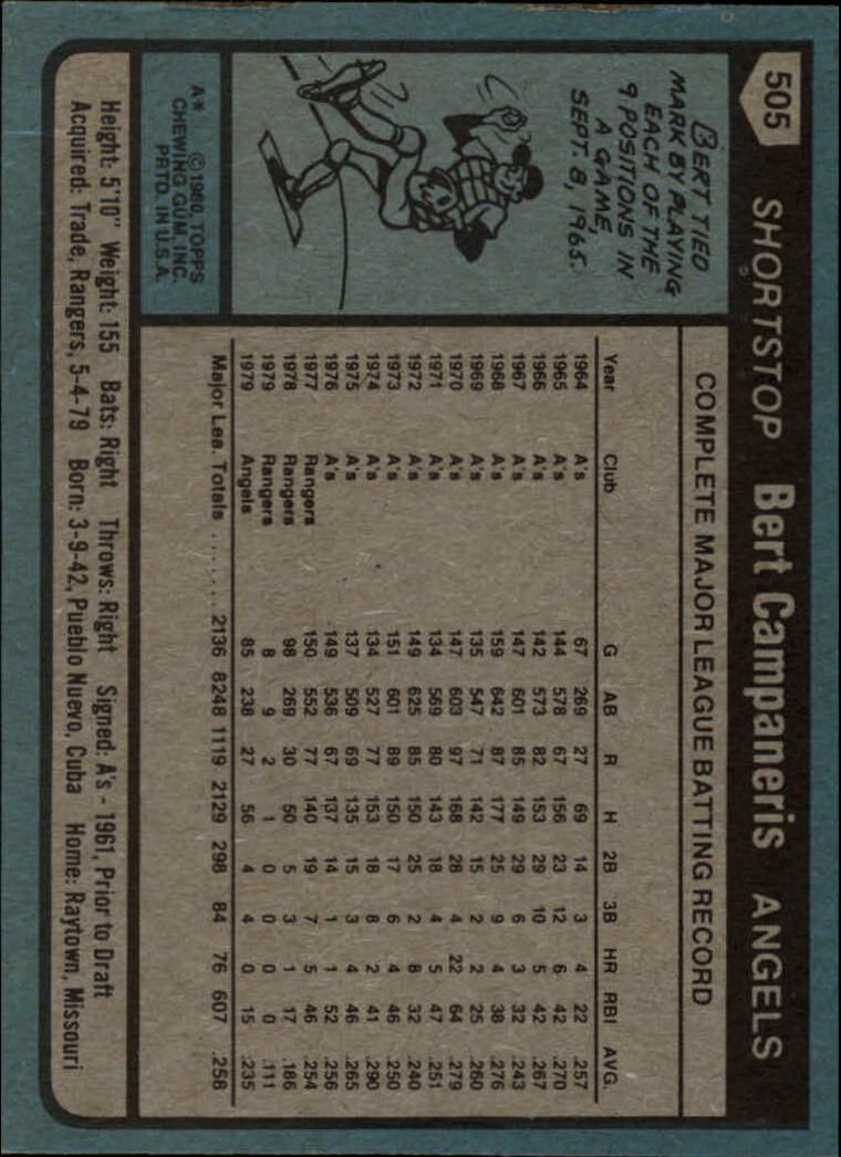 1977 Topps #373 Bert Campaneris - VG - The Dugout Sportscards & Comics