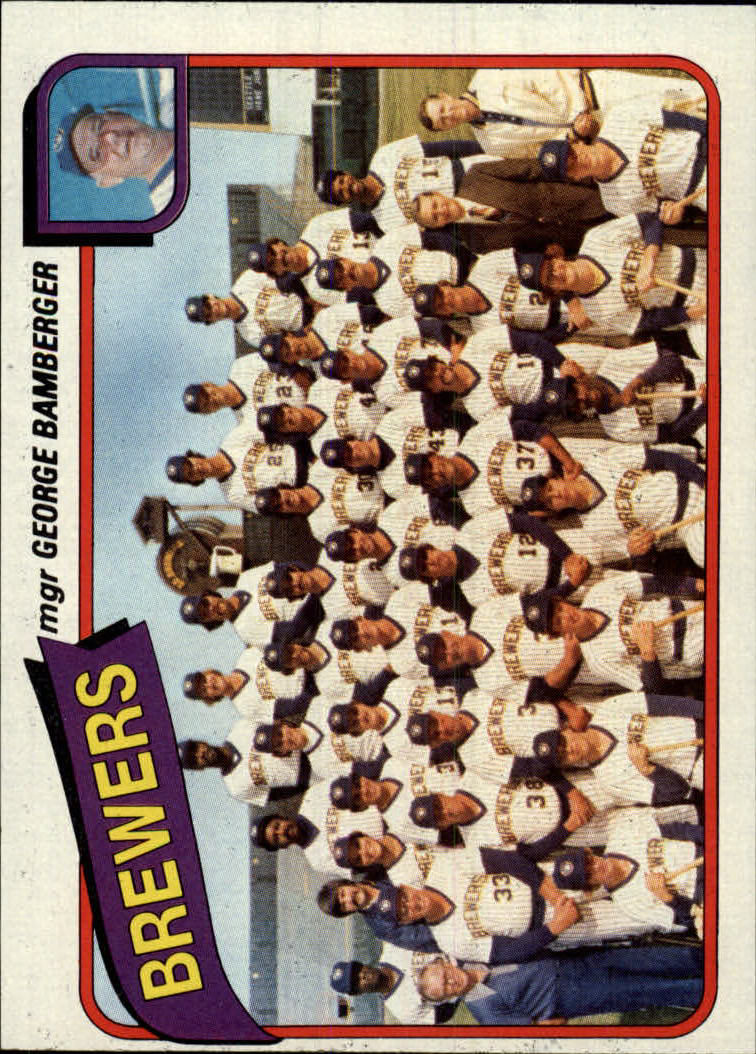 1980 Topps #659 Milwaukee Brewers CL/George Bamberger MG