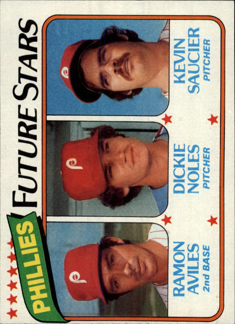 1980 Topps #682 Ramon Aviles RC/Dickie Noles RC/Kevin Saucier RC
