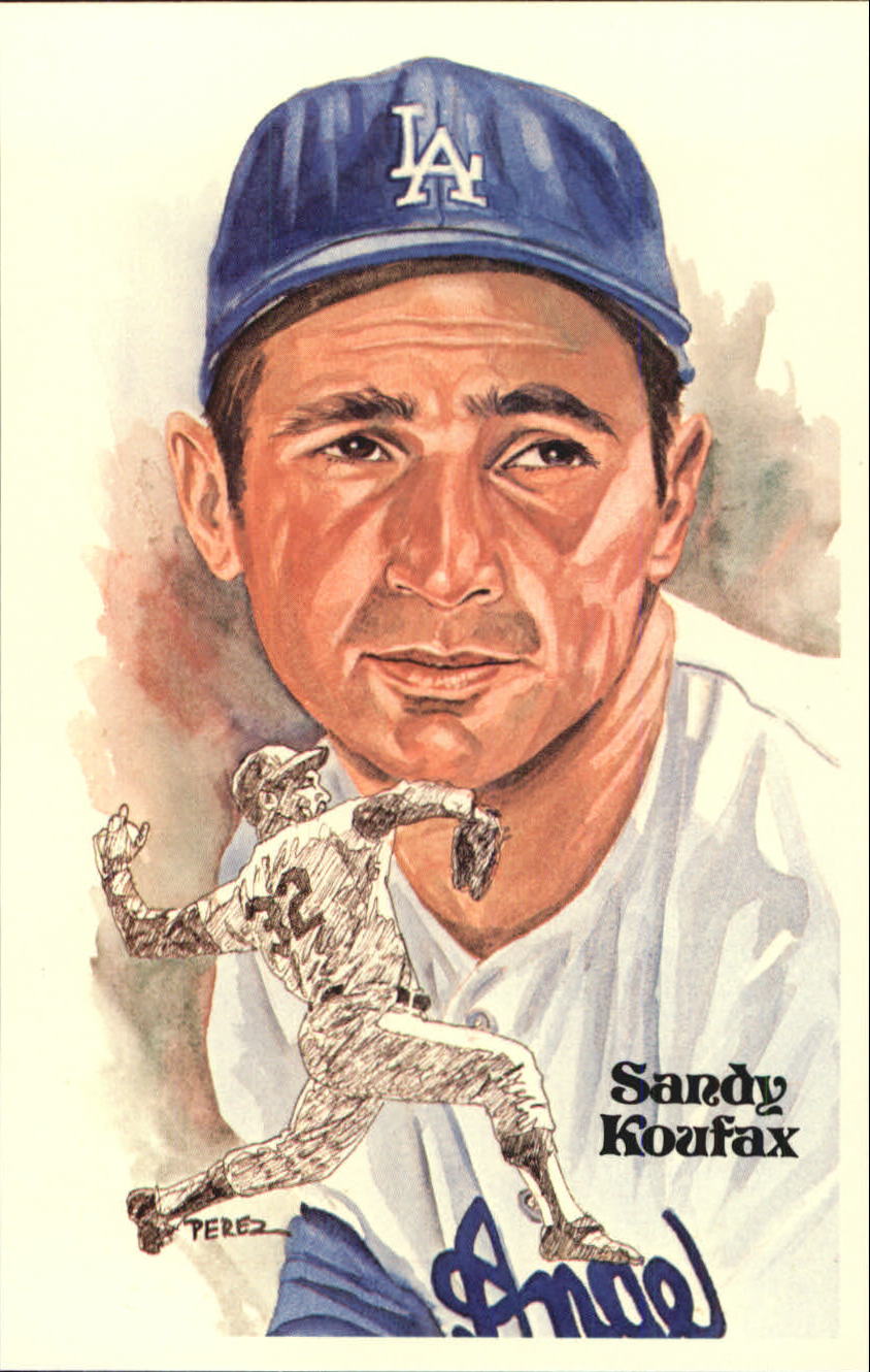 1980-02 Perez-Steele Hall of Fame Postcards #131 Sandy Koufax