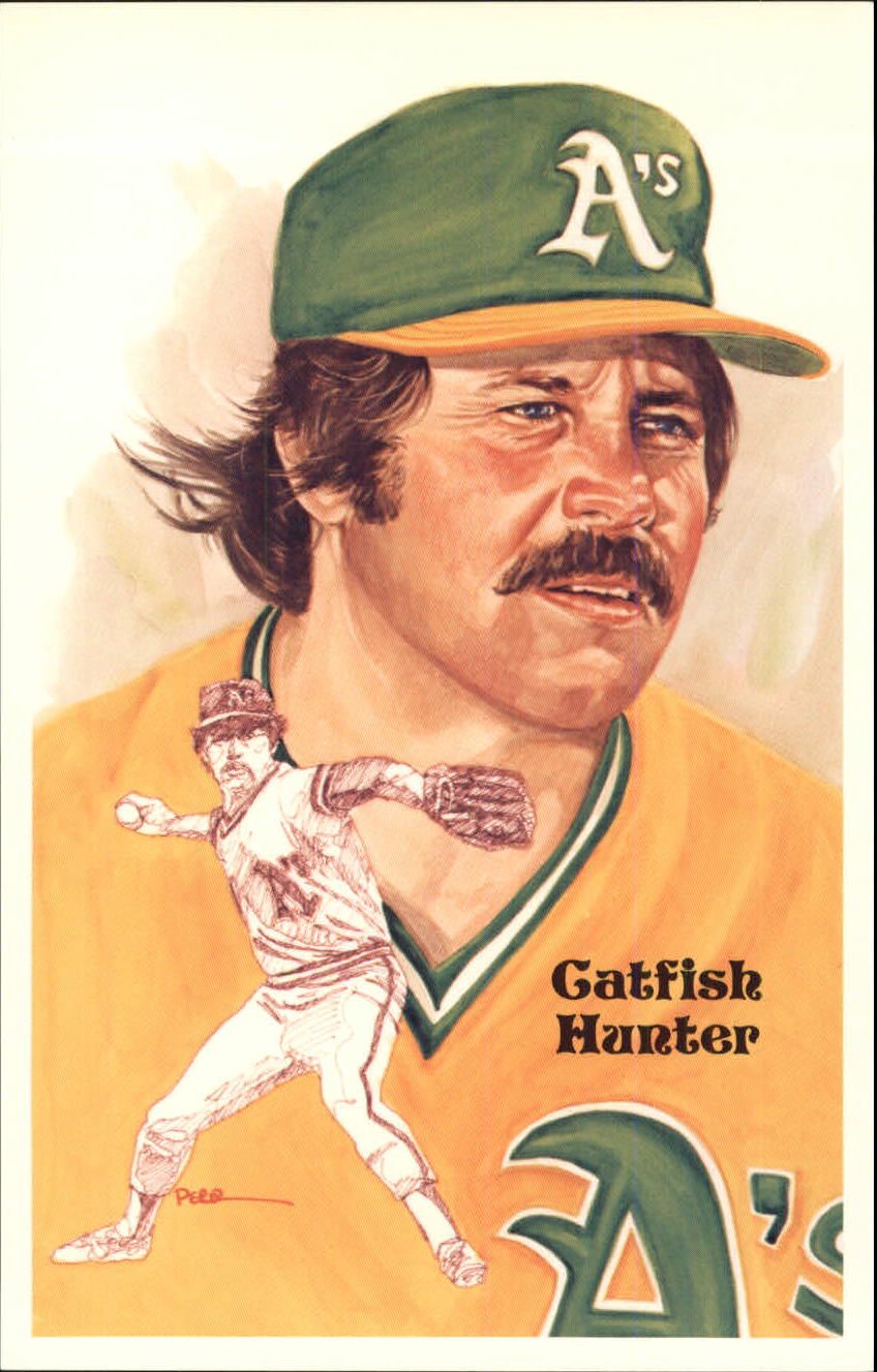 1980-02 Perez-Steele Hall of Fame Postcards #198 Catfish Hunter