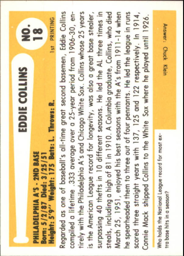 B6263- 1980-87 SSPC HOF BB Immortals Card #s 1-189 -You Pick- 15+ FREE US SHIP - Picture 35 of 333