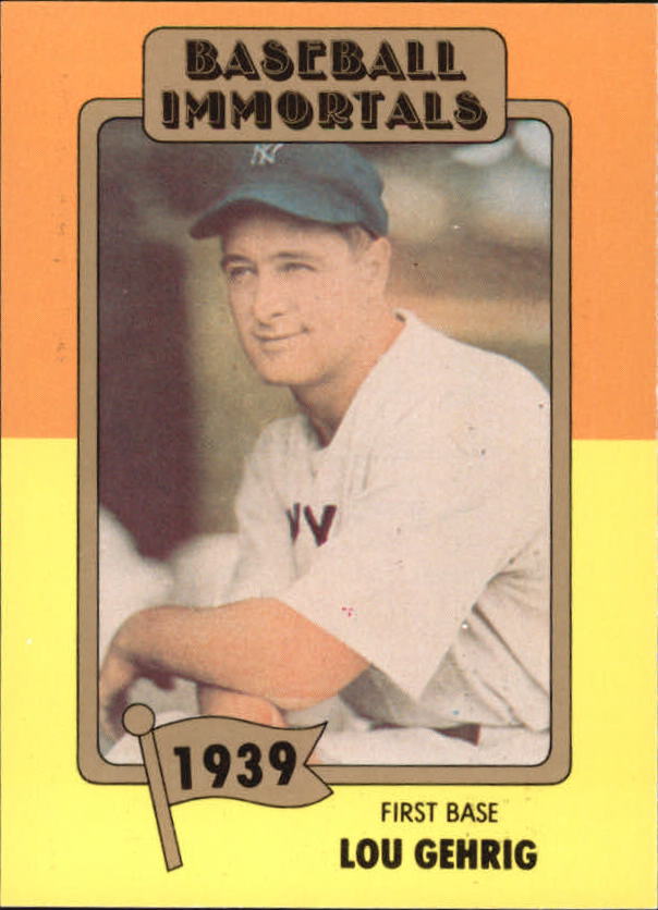1980-87 SSPC HOF #22 Lou Gehrig