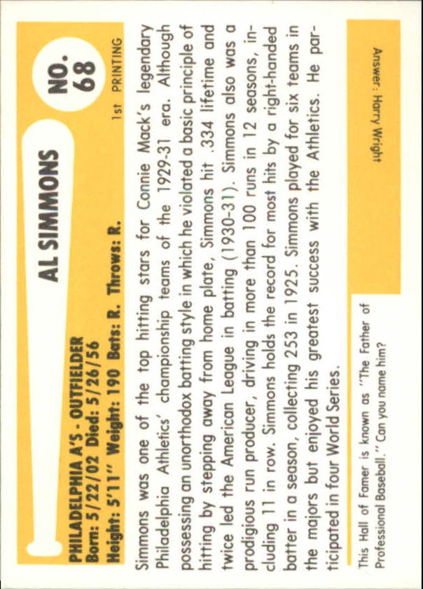 B6263- 1980-87 SSPC HOF BB Immortals Card #s 1-189 -You Pick- 15+ FREE US SHIP - Picture 131 of 333