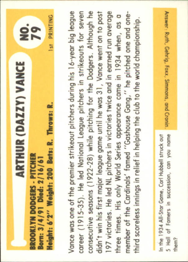 B6263- 1980-87 SSPC HOF BB Immortals Card #s 1-189 -You Pick- 15+ FREE US SHIP - Picture 153 of 333