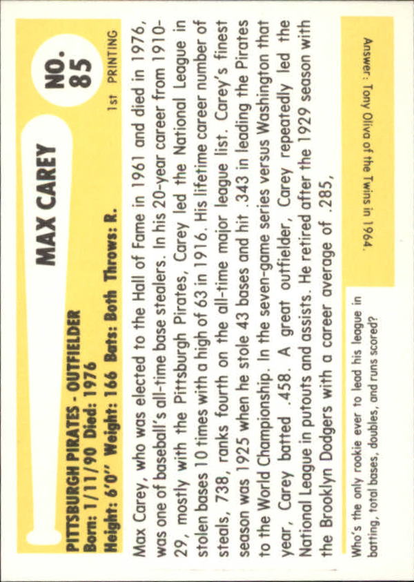 B6263- 1980-87 SSPC HOF BB Immortals Card #s 1-189 -You Pick- 15+ FREE US SHIP - Picture 165 of 333