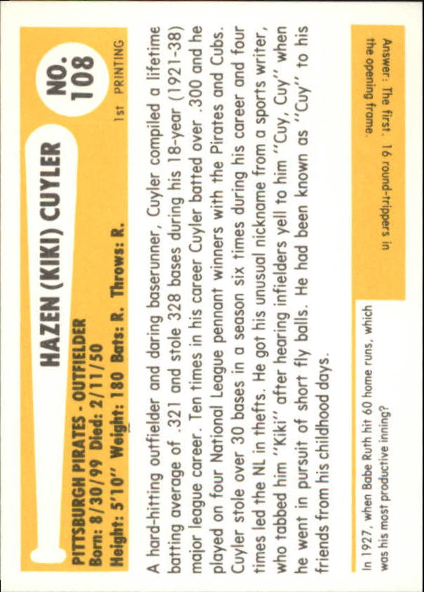 B6263- 1980-87 SSPC HOF BB Immortals Card #s 1-189 -You Pick- 15+ FREE US SHIP - Picture 211 of 333