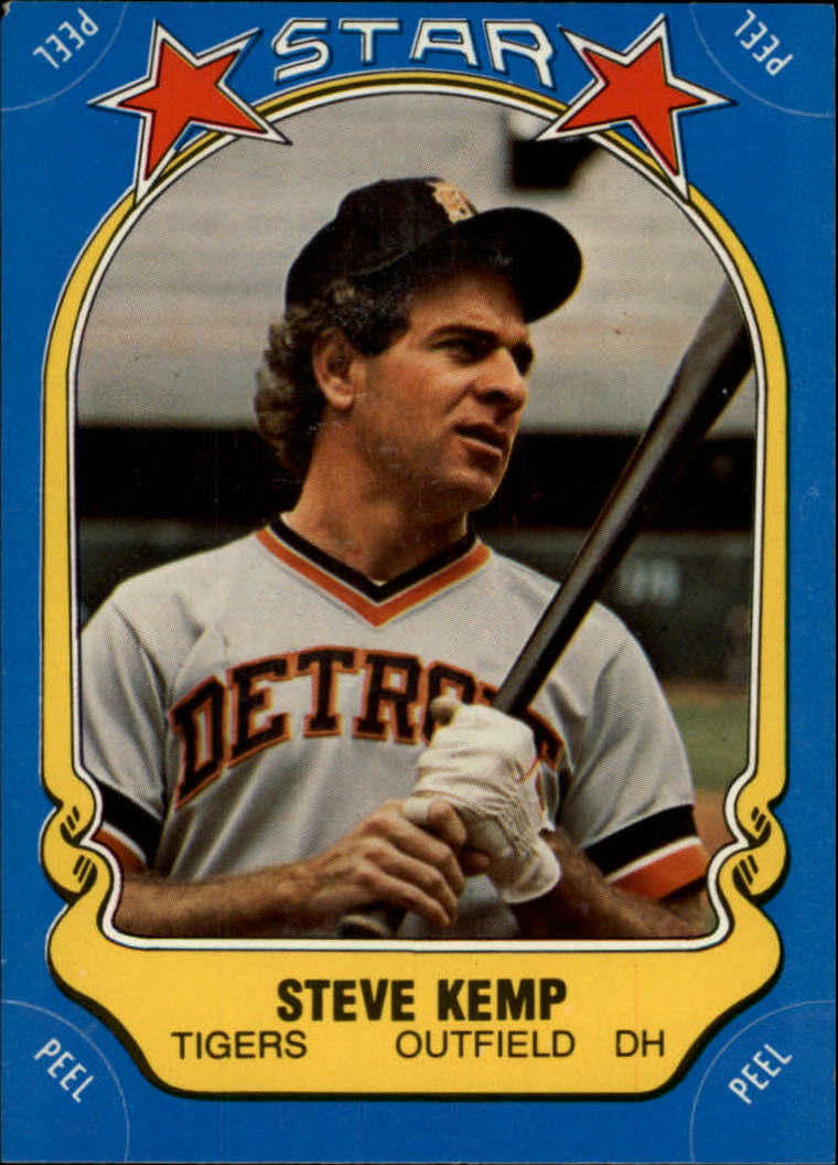 1981 Fleer Star Stickers #7 Steve Kemp