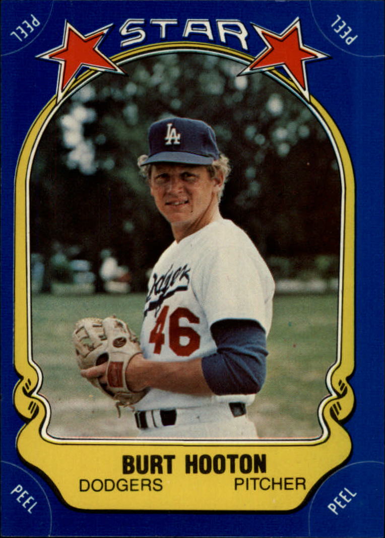 1981 Fleer Star Stickers #61 Burt Hooton