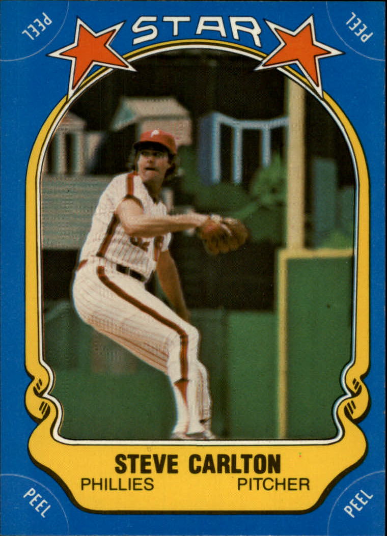 1981 Fleer Star Stickers #85 Steve Carlton