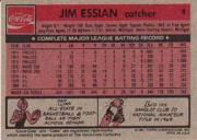 1981 Coke Team Sets #28 Jim Essian back image