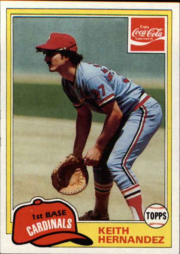 1981 Coke Team Sets #123 Keith Hernandez