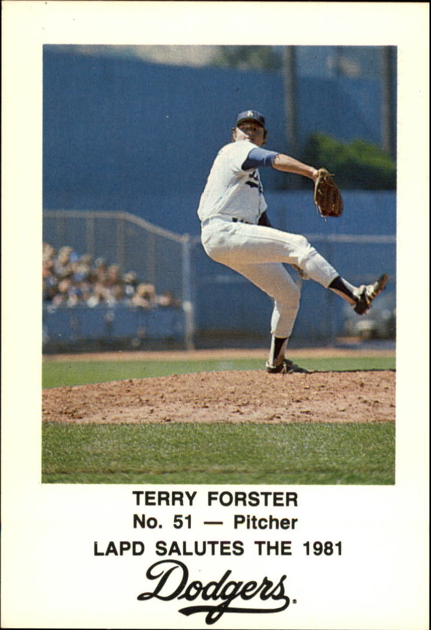1981 Dodgers Police #51 Terry Forster