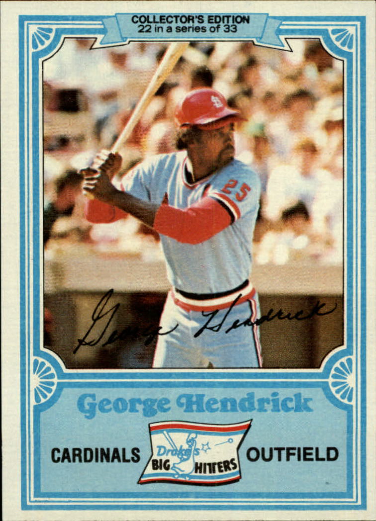 1981 Drake's #22 George Hendrick