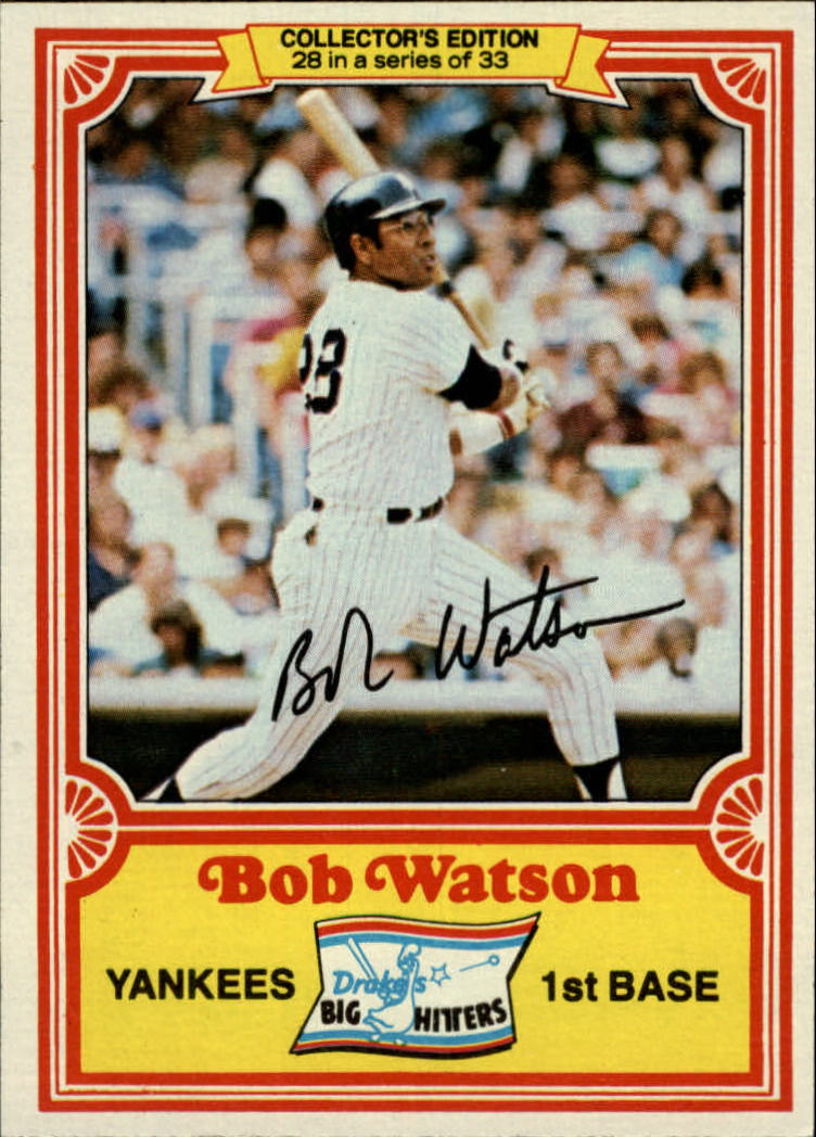 1981 Drake's #28 Bob Watson