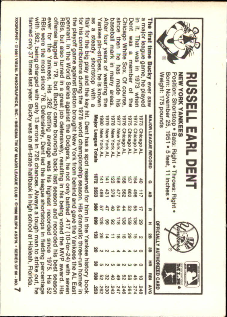 A5665- 1981 Kellogg's Baseball Karten 1-66 + Hofers -du Pick- 15 + Free US - Bild 15 von 152