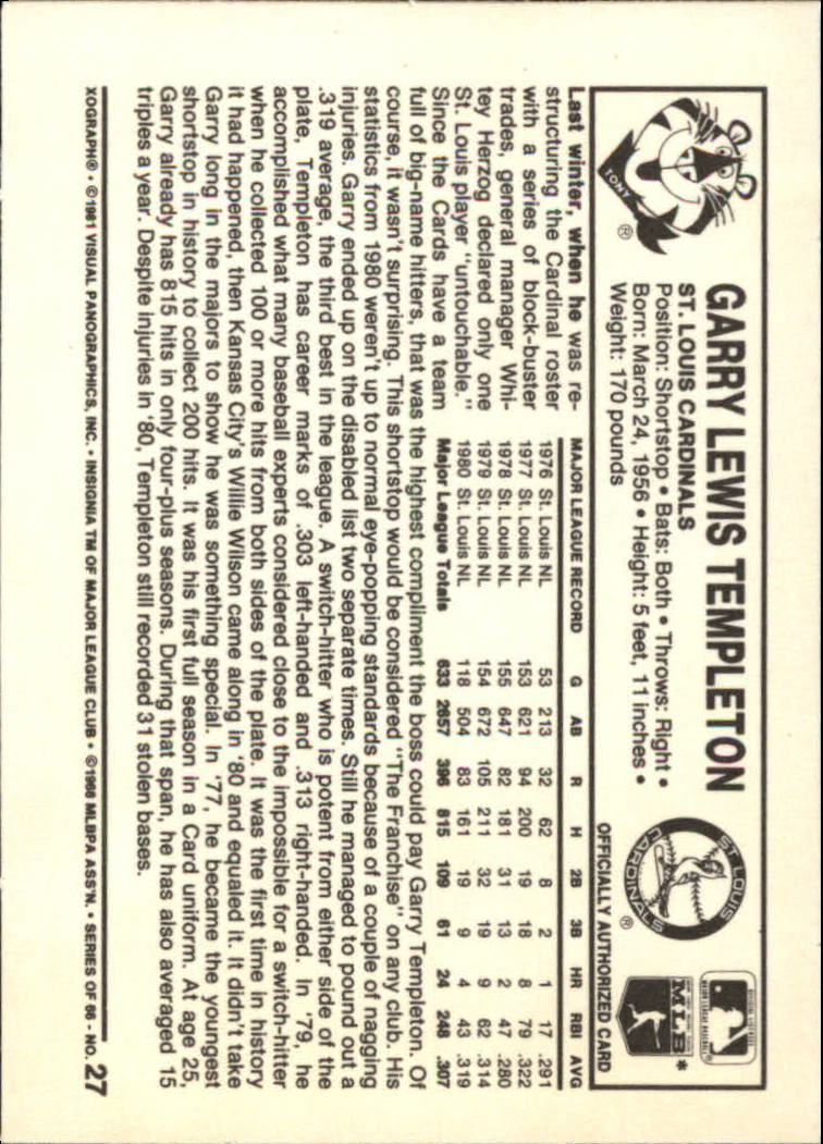 A5665- 1981 Kellogg's Baseball Karten 1-66 + Hofers -du Pick- 15 + Free US - Bild 58 von 152