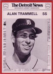 1981 Tigers Detroit News #68 Alan Trammell