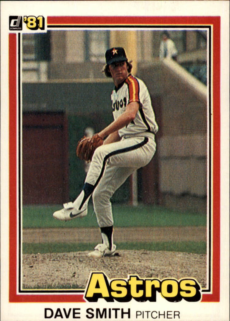 1981 Donruss #23A Dave Smith P1/Line box around stats/is not complete