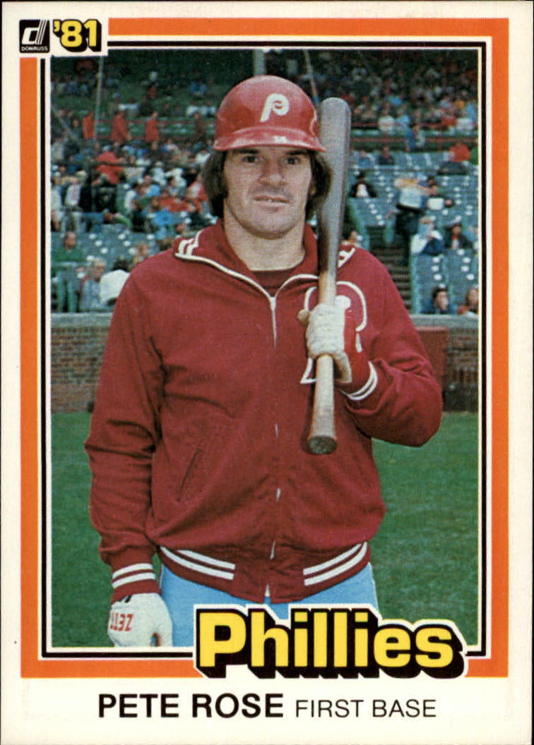 1981 Donruss #131 Pete Rose P1/Last line ends with/see card 251