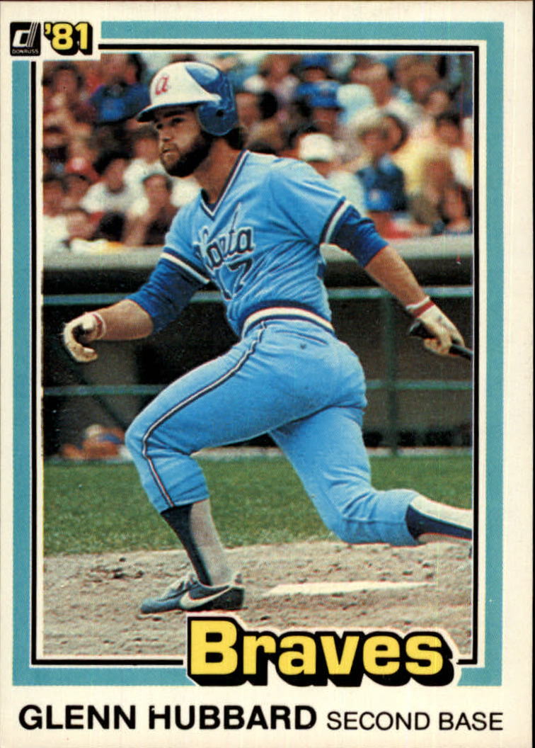 1981 Topps Atlanta Braves Baseball Card #247 Glenn Hubbard DP