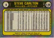 1981 Fleer #6B Steve Carlton P2/Pitcher of Year/1066 year listed on back back image