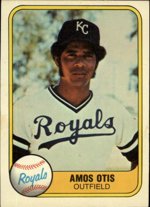 1981 Fleer #32A Amos Otis P1/Batting