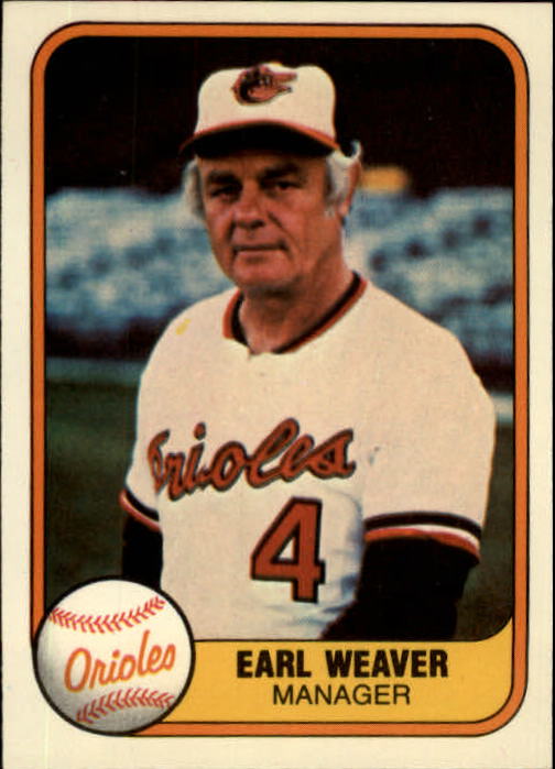 1981 Fleer #178 Earl Weaver MG