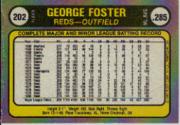 1981 Fleer #216B George Foster/Outfield back image