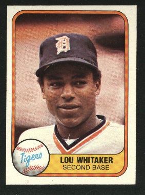 1981 Fleer #463 Lou Whitaker