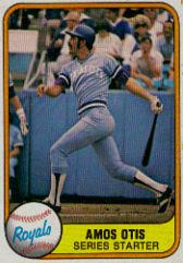 1981 Fleer #483 Amos Otis