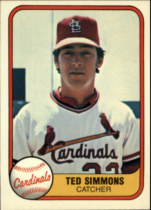 1981 Fleer #528 Ted Simmons