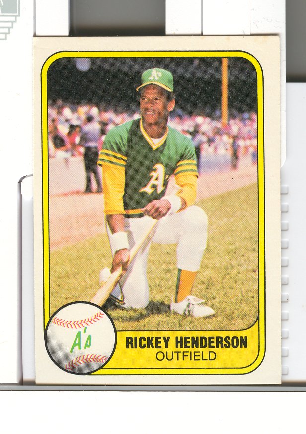 1981 Fleer #574 Rickey Henderson