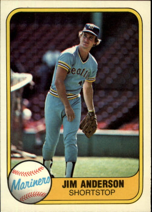 1981 Fleer #598 Jim Anderson