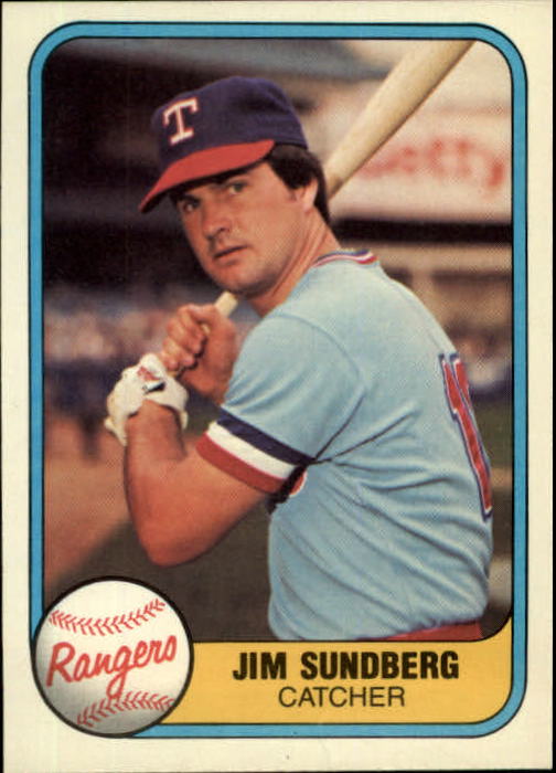 1981 Fleer #619 Jim Sundberg