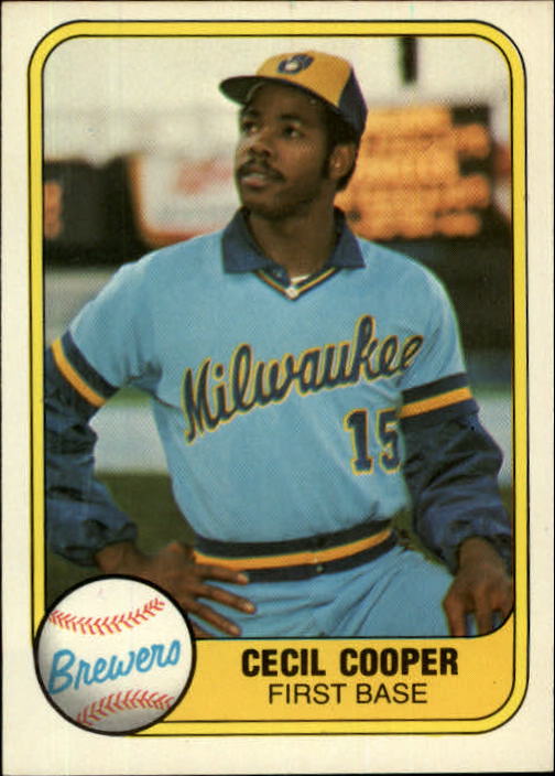 1981 Fleer #639 Cecil Cooper
