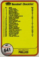 1981 Fleer Baseball "Main Set" Base Cards #441 to #660 - Picture 410 of 459