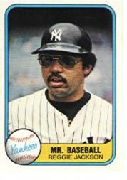 1981 Fleer #650 Reggie Jackson/Mr. Baseball P1
