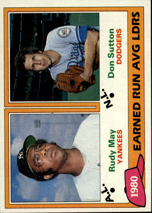 1981 Topps #7 Rudy May/Don Sutton LL