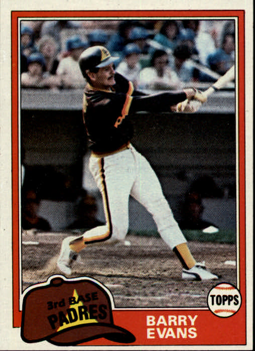 1981 Topps #72 Barry Evans DP RC