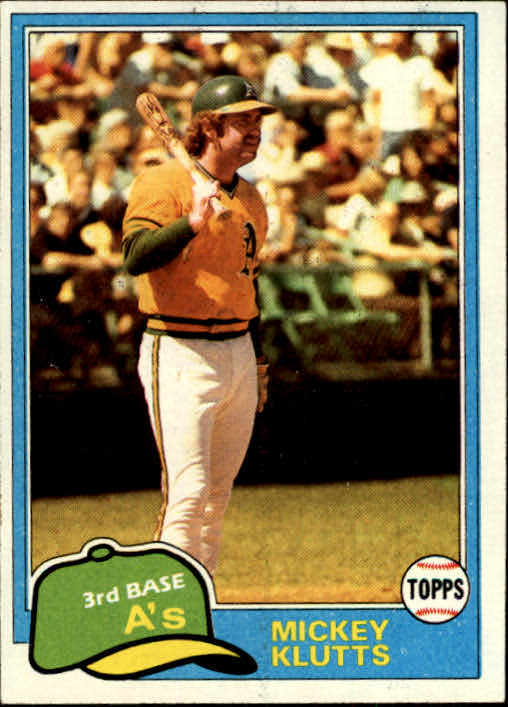 1981 Topps #232 Mickey Klutts