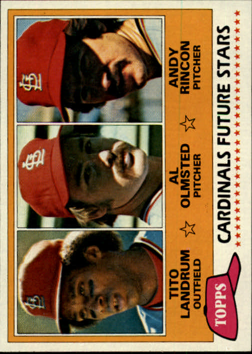 1981 Topps #244 Tito Landrum RC/Al Olmsted RC/Andy Rincon RC