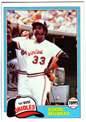 Eddie Murray 1978 Topps Rookie Card #36 Baltimore Orioles VG-EX #4