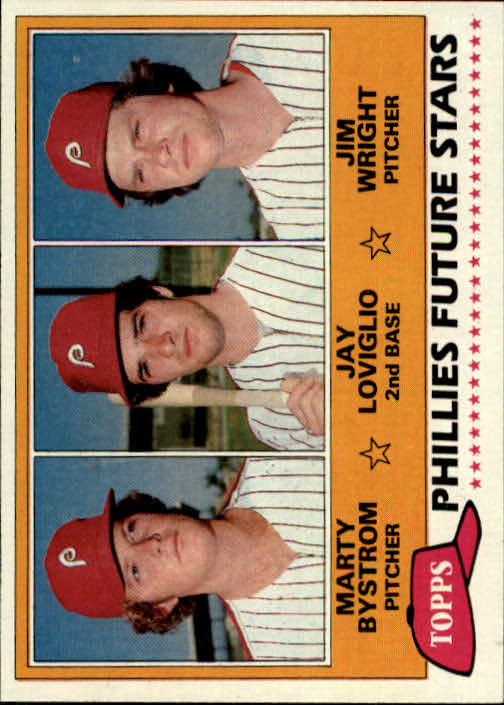 1981 Topps #526 Marty Bystrom RC/Jay Loviglio RC/Jim Wright