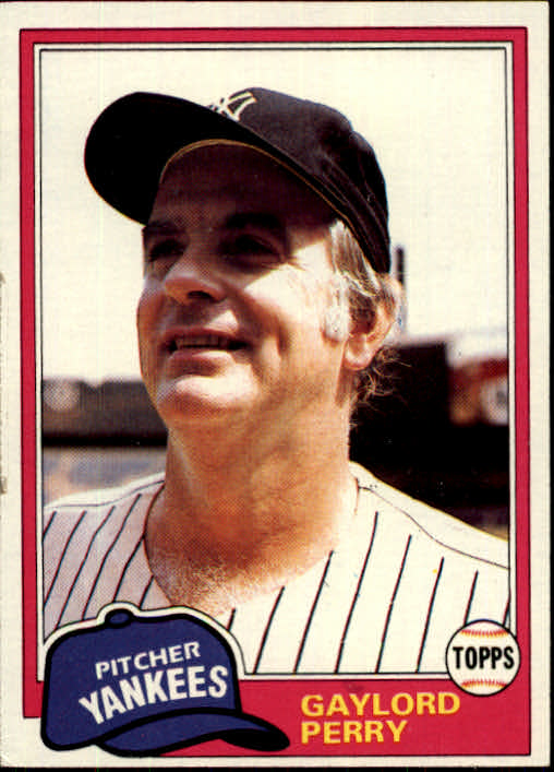 1981 Topps #582 Gaylord Perry
