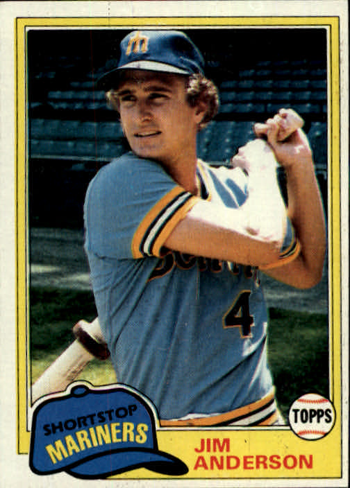 1981 Topps #613 Jim Anderson