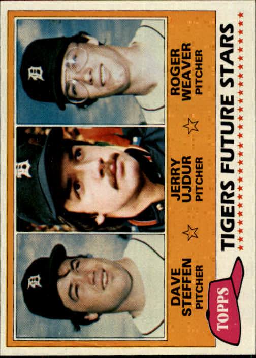 1981 Topps #626 Dave Steffen RC/Jerry Ujdur RC/Roger Weaver RC