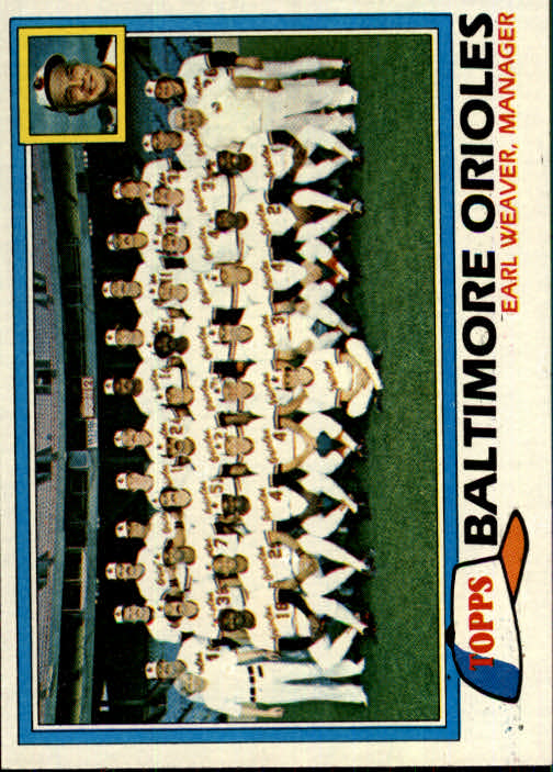 1981 Topps #661 Orioles Team CL/Earl Weaver MG