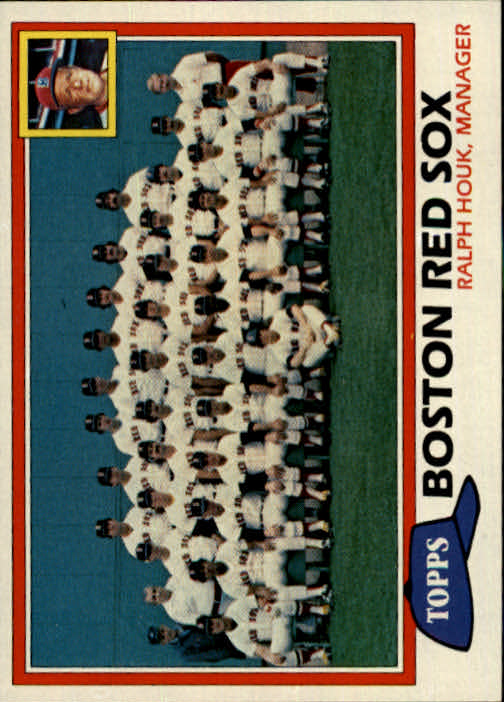 1981 Topps #662 Red Sox Team CL/Ralph Houk MG